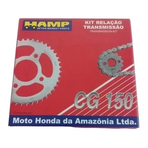 Kit Relação Transmissão Hamp Titan 150 Original Honda