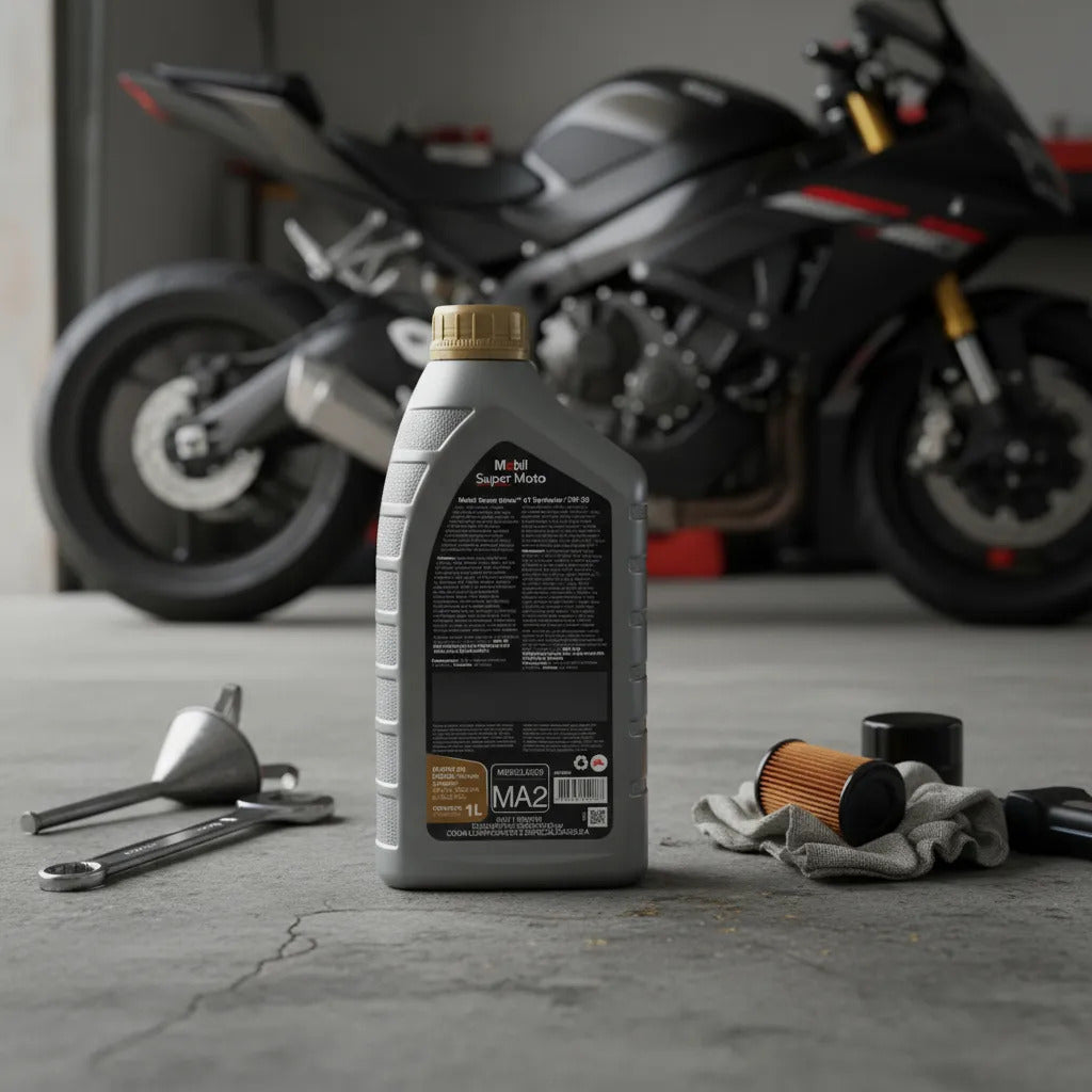 Óleo 15w50 Sintético Mobil Super Moto Racing 1 Litro