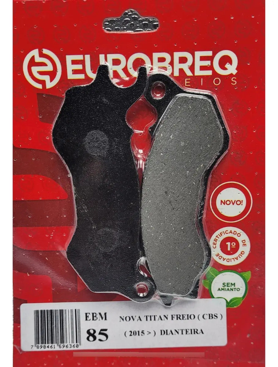 Pastilha De Freio Eurobreq Ebm-85 Dianteira Titan 150 2015