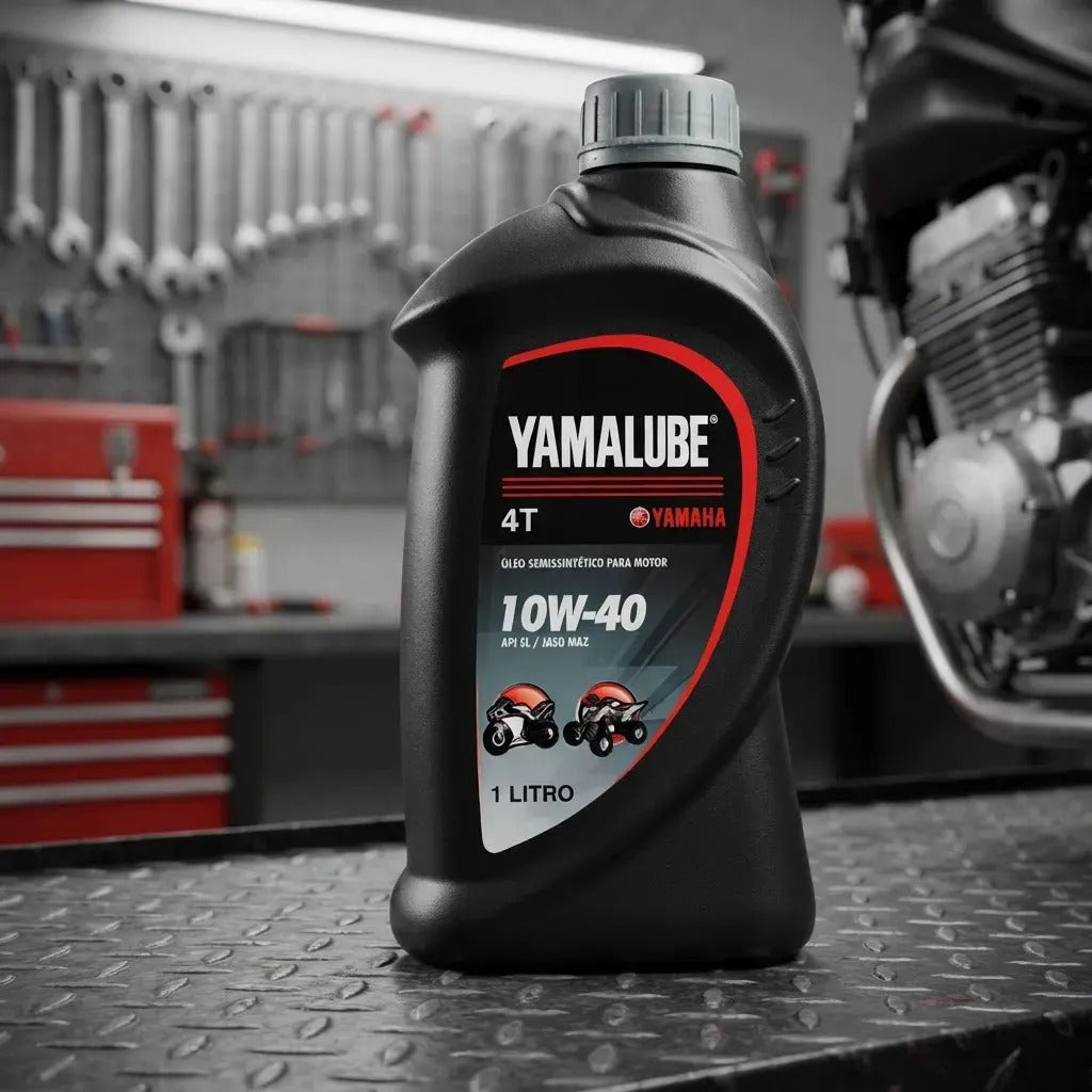 1 Litro Oleo Yamalube Semissintético Sae 10w40 Yamaha