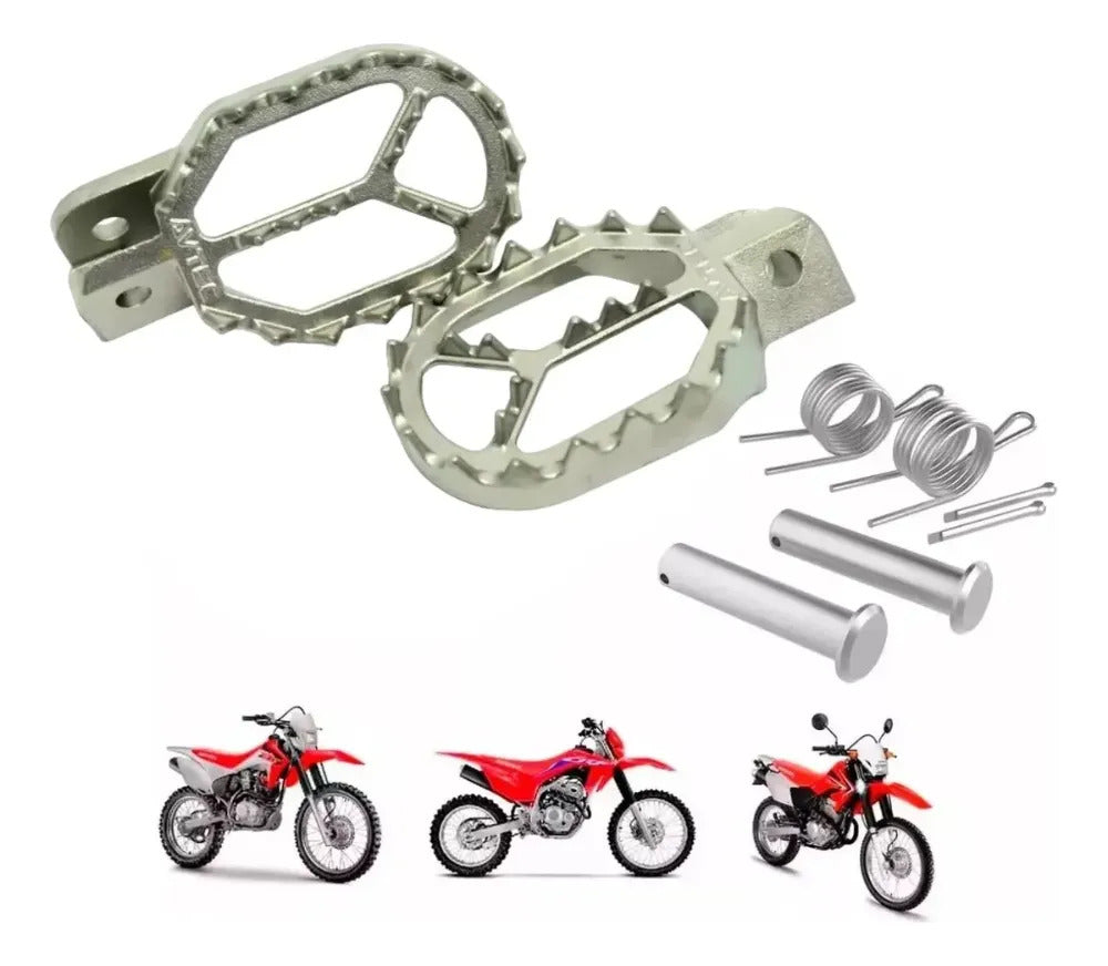 Pedaleira Crf 230/250/ 300 Xr Tornado Xre300+pino Molas Inox