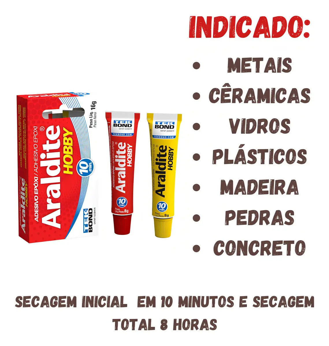 Adesivo Araldite Hobby 16g Tekbond (10min)