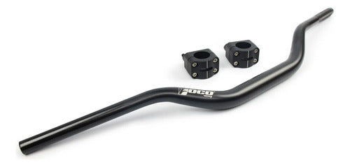 Guidão Com Adaptador Foco Racing Fat Max Crf 250f 31mm Preto