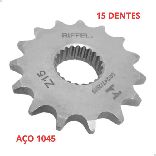Kit Relação Original Riffel Fazer 250 2018/2023 Titanium