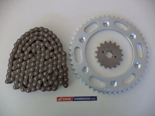 Kit Relação Transmissão Honda Nxr Bros 150 05 Até 14 Gulfair