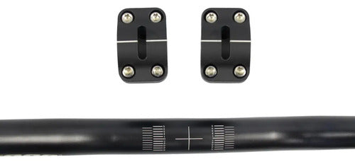 Guidão Com Adaptador Foco Racing Fat Max Crf 250f 31mm Preto
