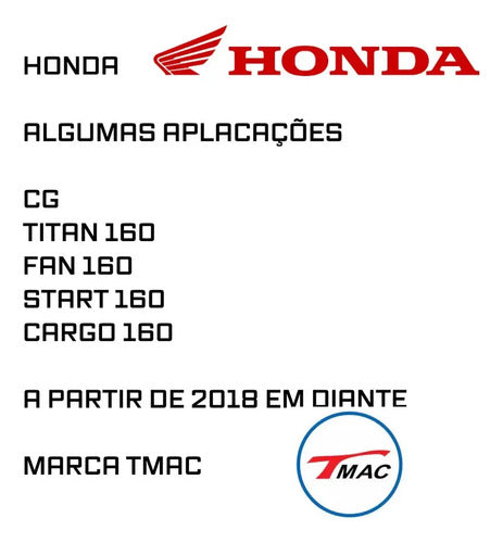 Pastilha Freio Cg Titan Fan 160 2018 2019 2020 2021 2022...
