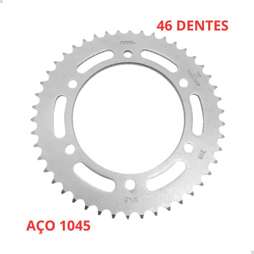 Kit Relação Original Riffel Fazer 250 2018/2023 Titanium