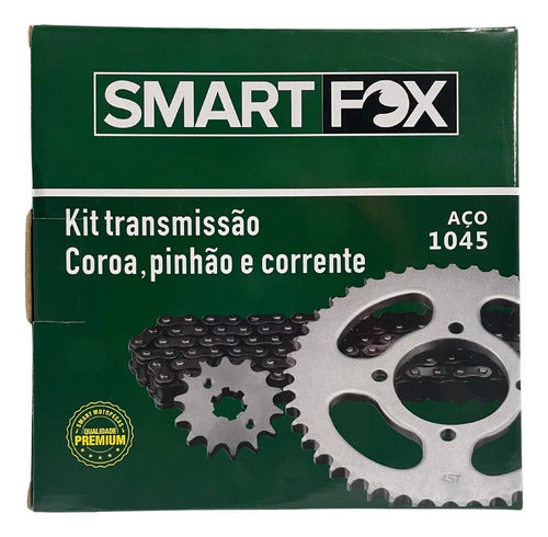 Kit Relação Transmissão Biz 100 (2013-2014-2015) Smart Fox