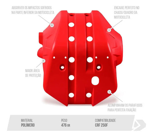 Protetor De Motor Crf 250f Biker Honda Varias Cores