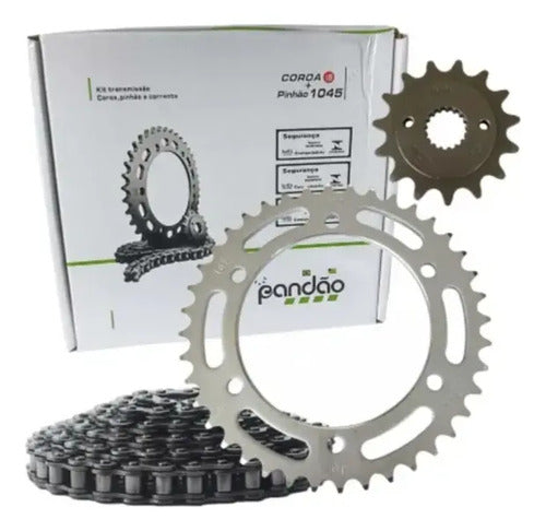Kit Relação Titan 150 Aço 1045 04/15 Pandao