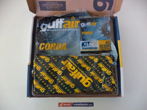 Kit Relação Transmissão Honda Nxr Bros 150 05 Até 14 Gulfair