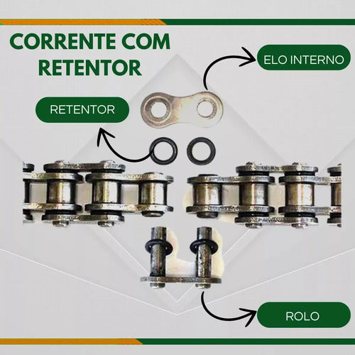 Kit Relação Smart Fox Com Retentor Moto Honda Fan Titan 160