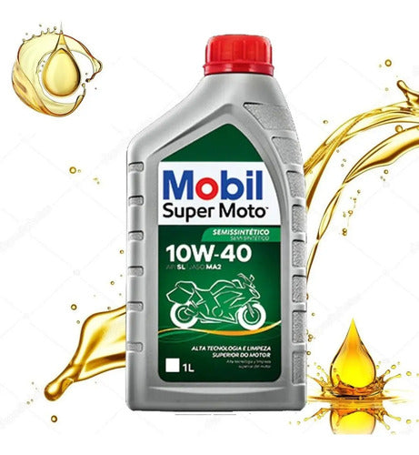 Óleo De Moto 10w40 4t Api Sl Jaso Ma2 1 Litro Unidade