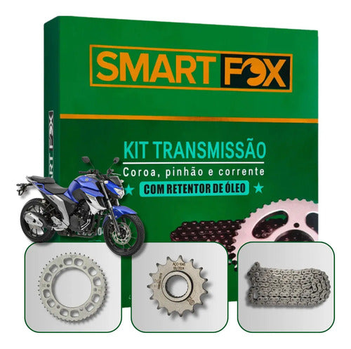 Kit Relação Fz25 Fazer 250 2018 2024 2025 Com Retentor
