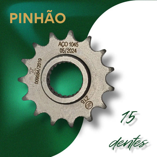 Kit Relação Fz25 Fazer 250 2018 2024 2025 Com Retentor