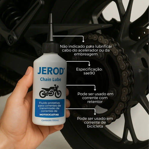 Óleo Lubrificante P/ Corrente Moto Grafitado Moto Jerod Novo