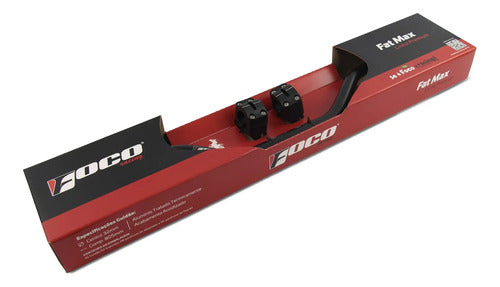 Guidão Com Adaptador Foco Racing Fat Max Crf 250f 31mm Preto