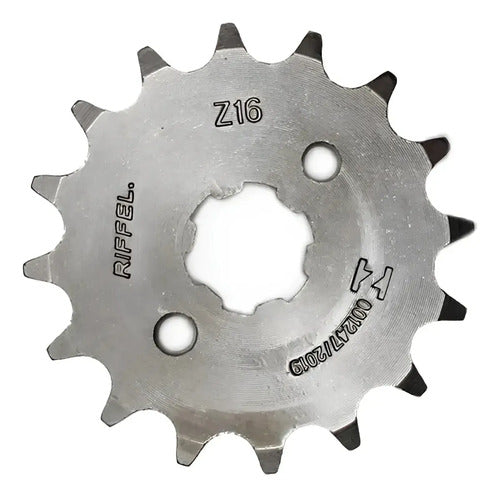 Kit De Relação Moto Nxr Bros 160 Riffel Titanium Xre 190