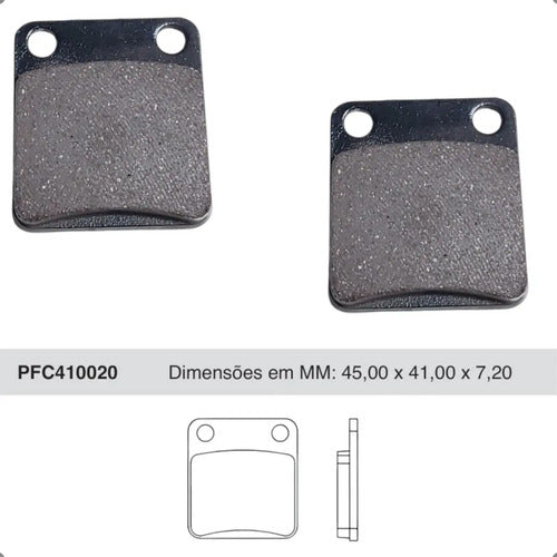 Pastilha Freio Dianteira Cofap Cg 150 Cbx 200 Titan Strada