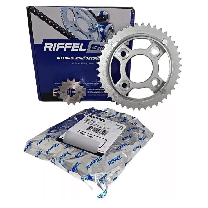 Kit Relação Riffel Cg 125 Fan 125 2009 A 2013 Titanium