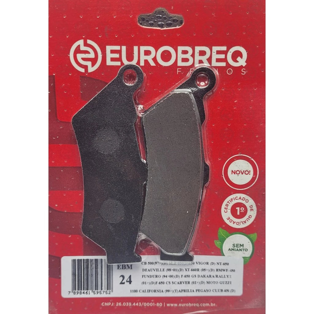 Pastilha de Freio Eurobreq EBM-24 – Dianteira CB 500 • XT 660 R • BMW F 650