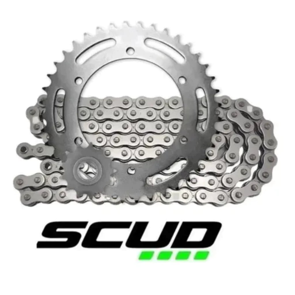 KIT RELAÇÃO SCUD LANDER 250 TENERE 250 AÇO 1045