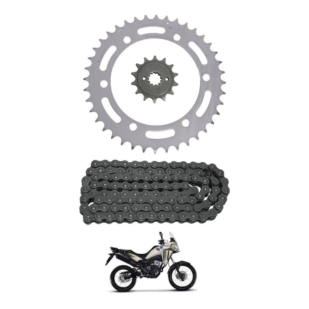 Kit Transmissão Relação XRE300 Sahara Original Honda